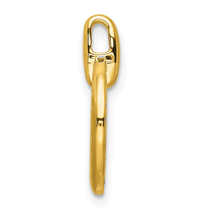 14k Polished Round Diamond Chain Slide-PM8551-025-YA