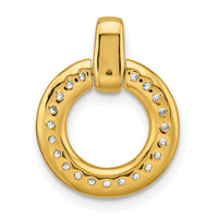 14k Polished Round Diamond Chain Slide-PM8551-025-YA