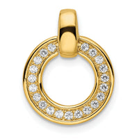 14k Polished Round Diamond Chain Slide-PM8551-025-YA