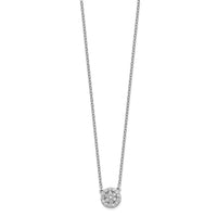 14k White Gold Diamond 18in Necklace-PM8561-021-WA