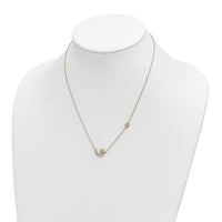14k Moon & Star Diamond 18in Necklace-PM8563-020-YA