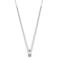 14k White Gold Double Strand 18in Necklace-PM8565-020-WA