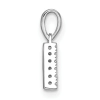 14K White Gold Diamond Letter A Initial with Bail Pendant-PM9797A-006-WA