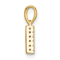 14K  Diamond Letter A Initial with Bail Pendant-PM9797A-006-YA