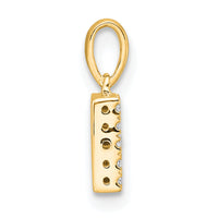14K  Diamond Letter B Initial with Bail Pendant-PM9797B-009-YA