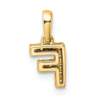 14K  Diamond Letter F Initial with Bail Pendant-PM9797F-005-YA