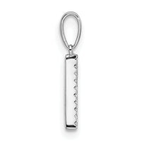 14K White Gold Diamond Letter A Initial Pendant-PM9798A-007-WA