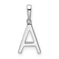 14K White Gold Diamond Letter A Initial Pendant-PM9798A-007-WA