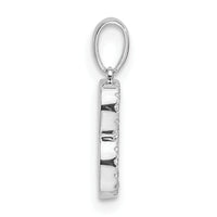 14K White Gold Diamond Letter B Initial Pendant-PM9798B-009-WA
