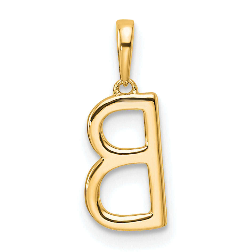 14K Diamond Letter B Initial Pendant-PM9798B-009-YA