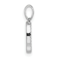 14K White Gold Diamond Letter D Initial Pendant-PM9798D-008-WA