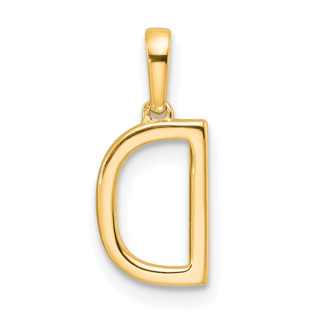 14K Diamond Letter D Initial Pendant-PM9798D-008-YA