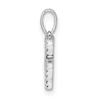 14K White Gold Diamond Letter F Initial Pendant-PM9798F-006-WA