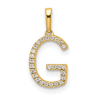 14K Diamond Letter G Initial Pendant-PM9798G-008-YA