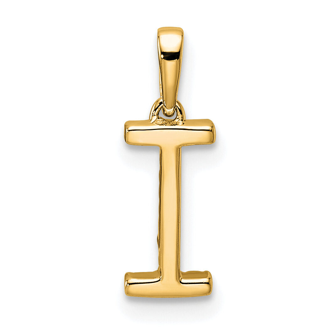 14K Diamond Letter I Initial Pendant-PM9798I-005-YA
