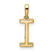 14K Diamond Letter I Initial Pendant-PM9798I-005-YA