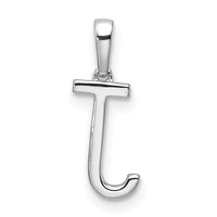 14K White Gold Diamond Letter J Initial Pendant-PM9798J-005-WA