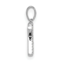 14K White Gold Diamond Letter K Initial Pendant-PM9798K-007-WA