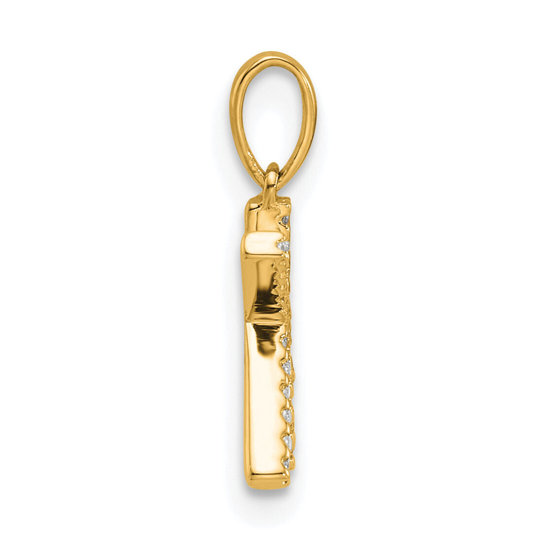 14K Diamond Letter K Initial Pendant-PM9798K-007-YA