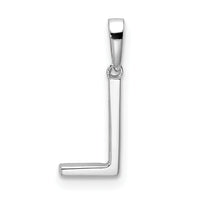 14K White Gold Diamond Letter L Initial Pendant-PM9798L-004-WA