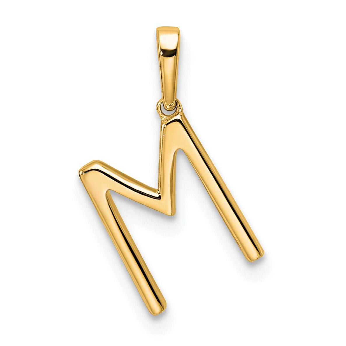 14K Diamond Letter M Initial Pendant-PM9798M-009-YA