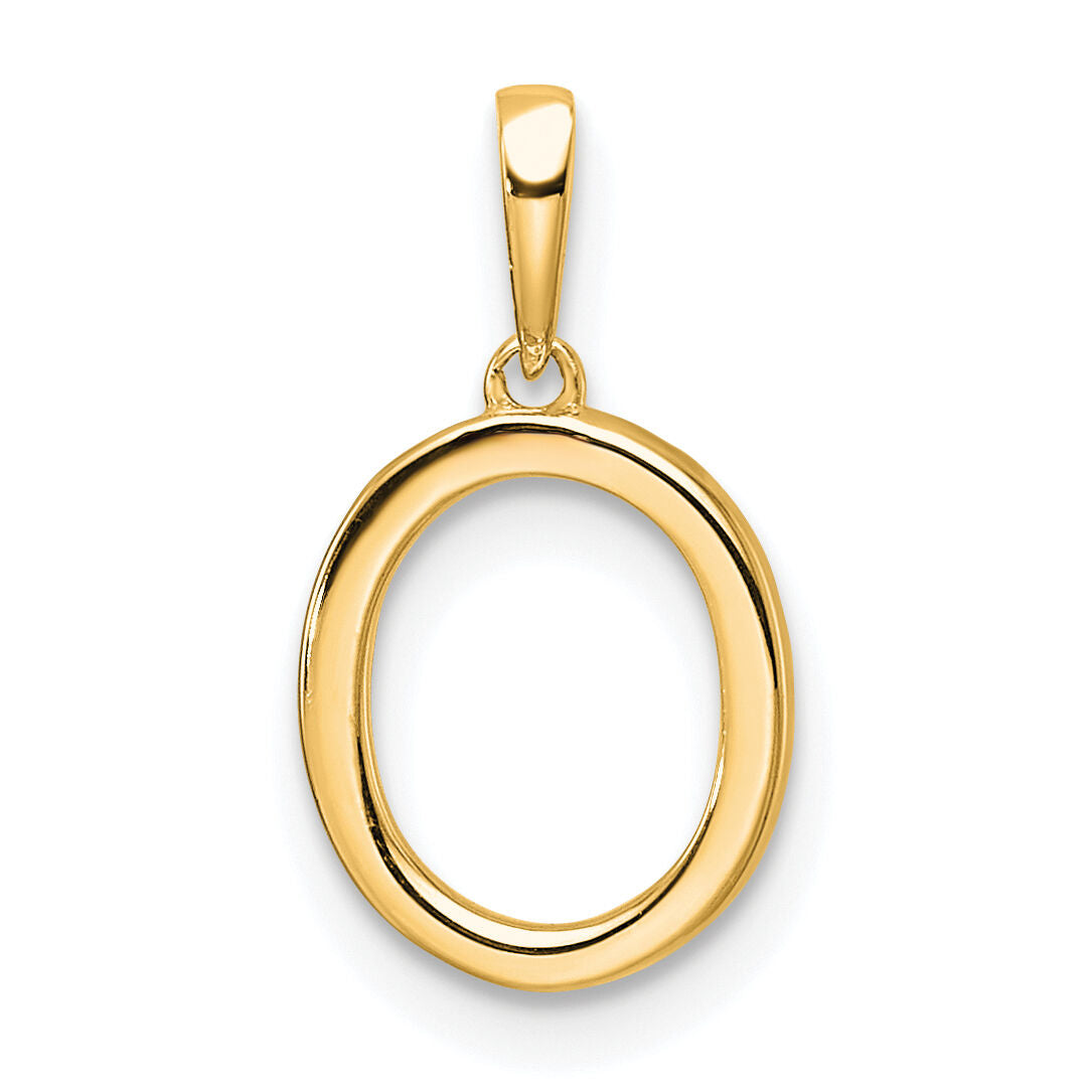 14K Diamond Letter O Initial Pendant-PM9798O-008-YA