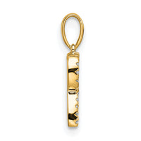 14K Diamond Letter R Initial Pendant-PM9798R-008-YA