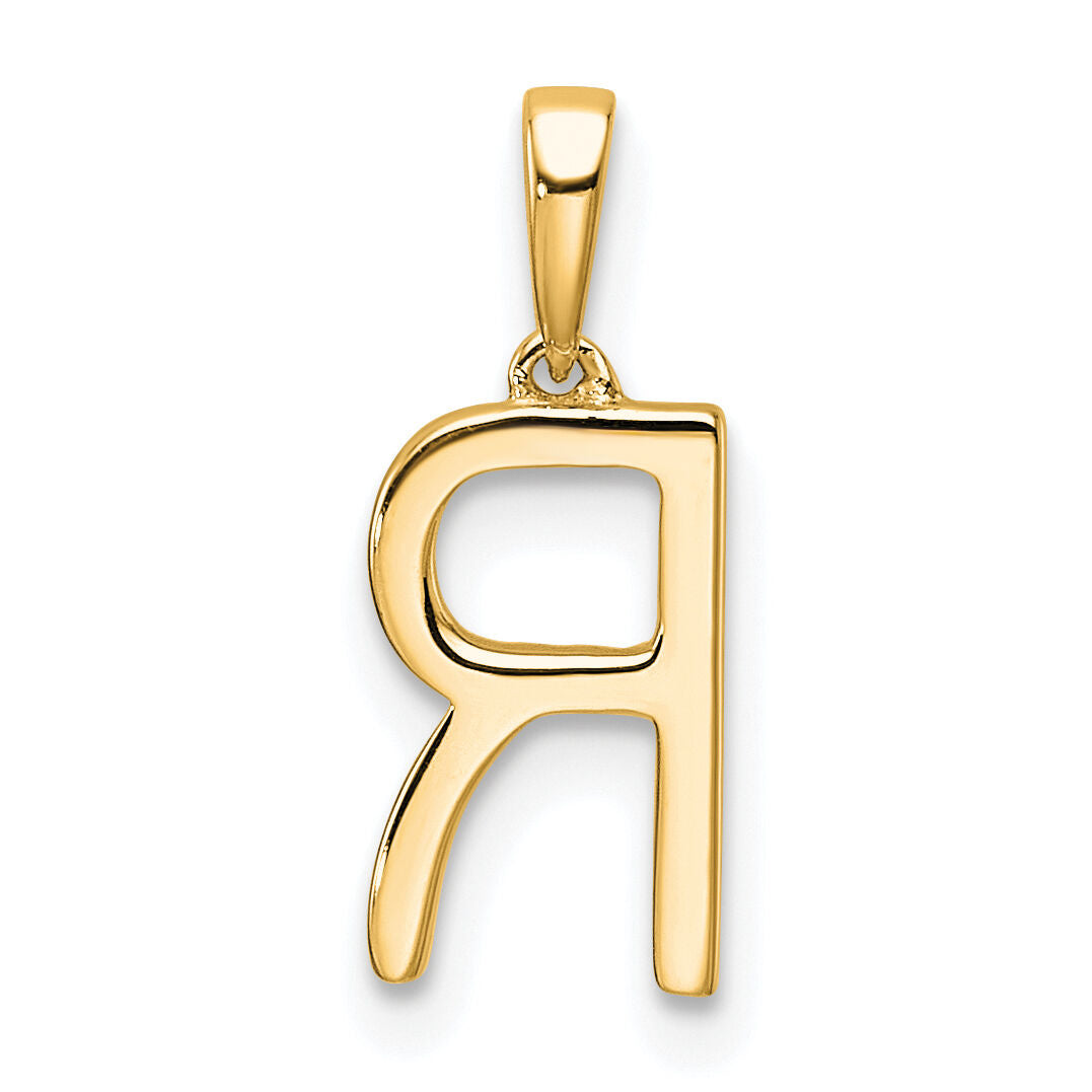 14K Diamond Letter R Initial Pendant-PM9798R-008-YA