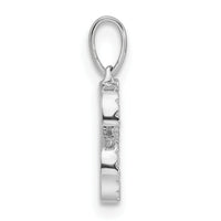 14K White Gold Diamond Letter S Initial Pendant-PM9798S-008-WA