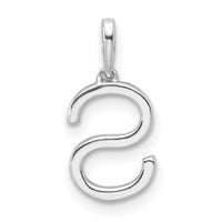 14K White Gold Diamond Letter S Initial Pendant-PM9798S-008-WA