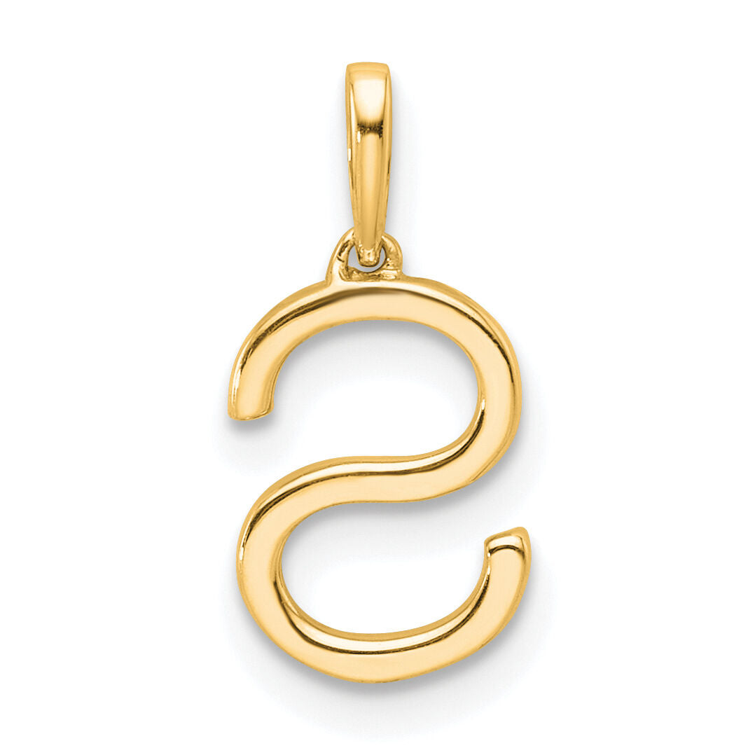 14K Diamond Letter S Initial Pendant-PM9798S-008-YA