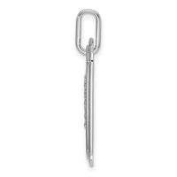 14K White Gold Diamond Initial B Dog Tag Charm-PM9842B-025-WA
