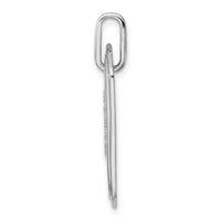 14K White Gold Diamond Initial D Dog Tag Charm-PM9842D-022-WA