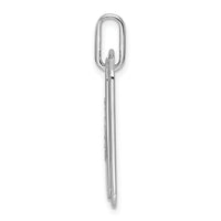 14K White Gold Diamond Initial G Dog Tag Charm-PM9842G-023-WA