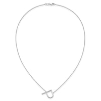 14K White Gold Sideways Diamond Initial P Necklace-PM9844P-014-WA