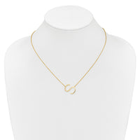 14K Sideways Diamond Initial S Necklace-PM9844S-019-YA