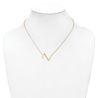 14K Sideways Diamond Initial Z Necklace-PM9844Z-017-YA