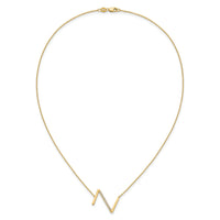 14K Sideways Diamond Initial Z Necklace-PM9844Z-017-YA