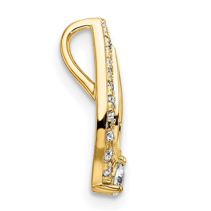 14k Yellow Gold Diamond Pendant-PM9939-025-YA