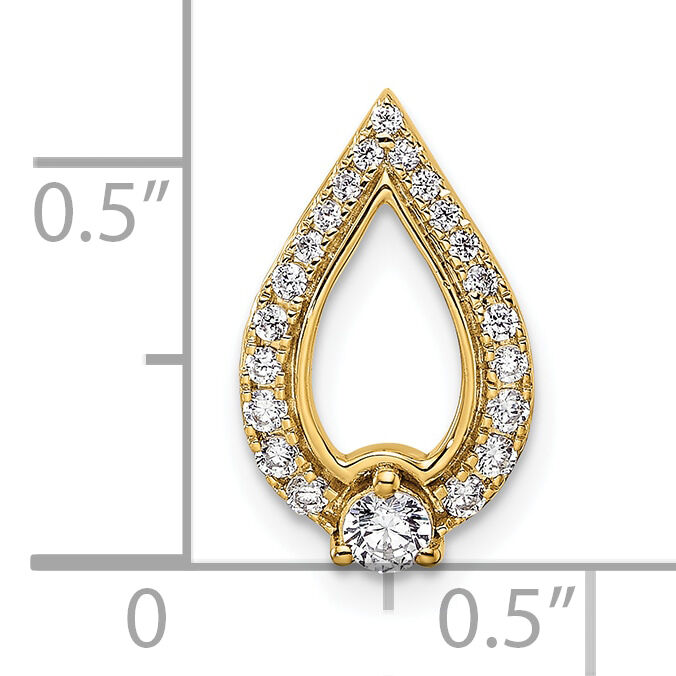 14k Yellow Gold Diamond Pendant-PM9939-025-YA