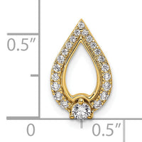 14k Yellow Gold Diamond Pendant-PM9939-025-YA