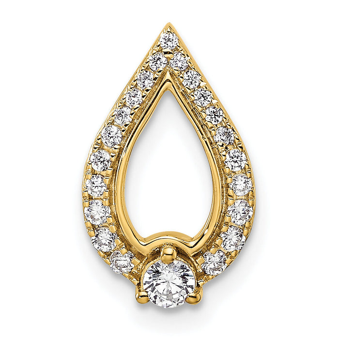 14k Yellow Gold Diamond Pendant-PM9939-025-YA