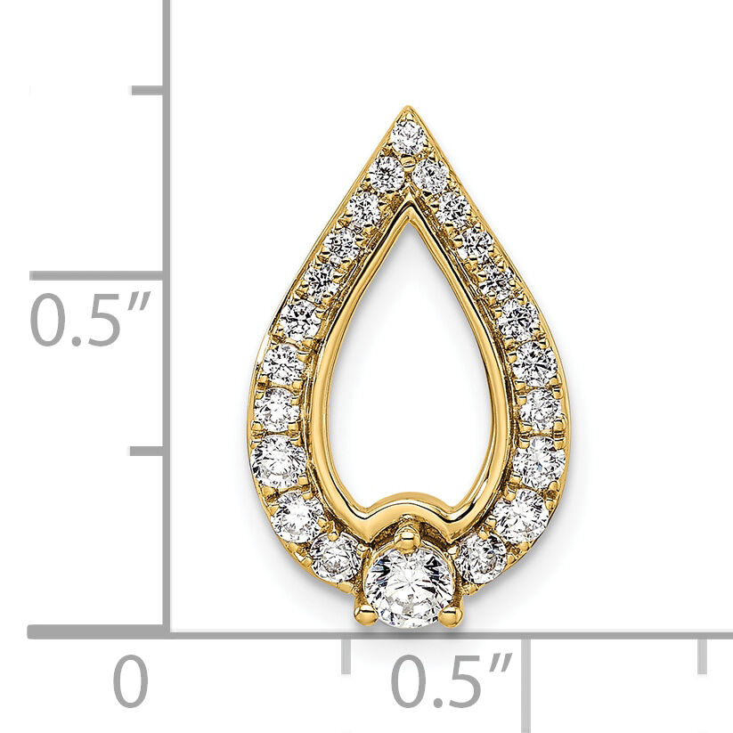 14k Yellow Gold Diamond Pendant-PM9939-050-YA