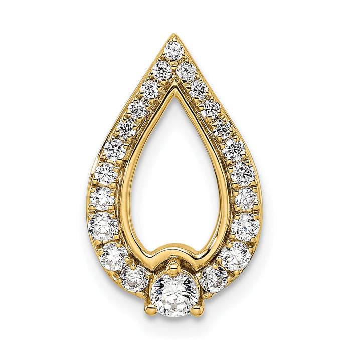 14k Yellow Gold Diamond Pendant-PM9939-050-YA