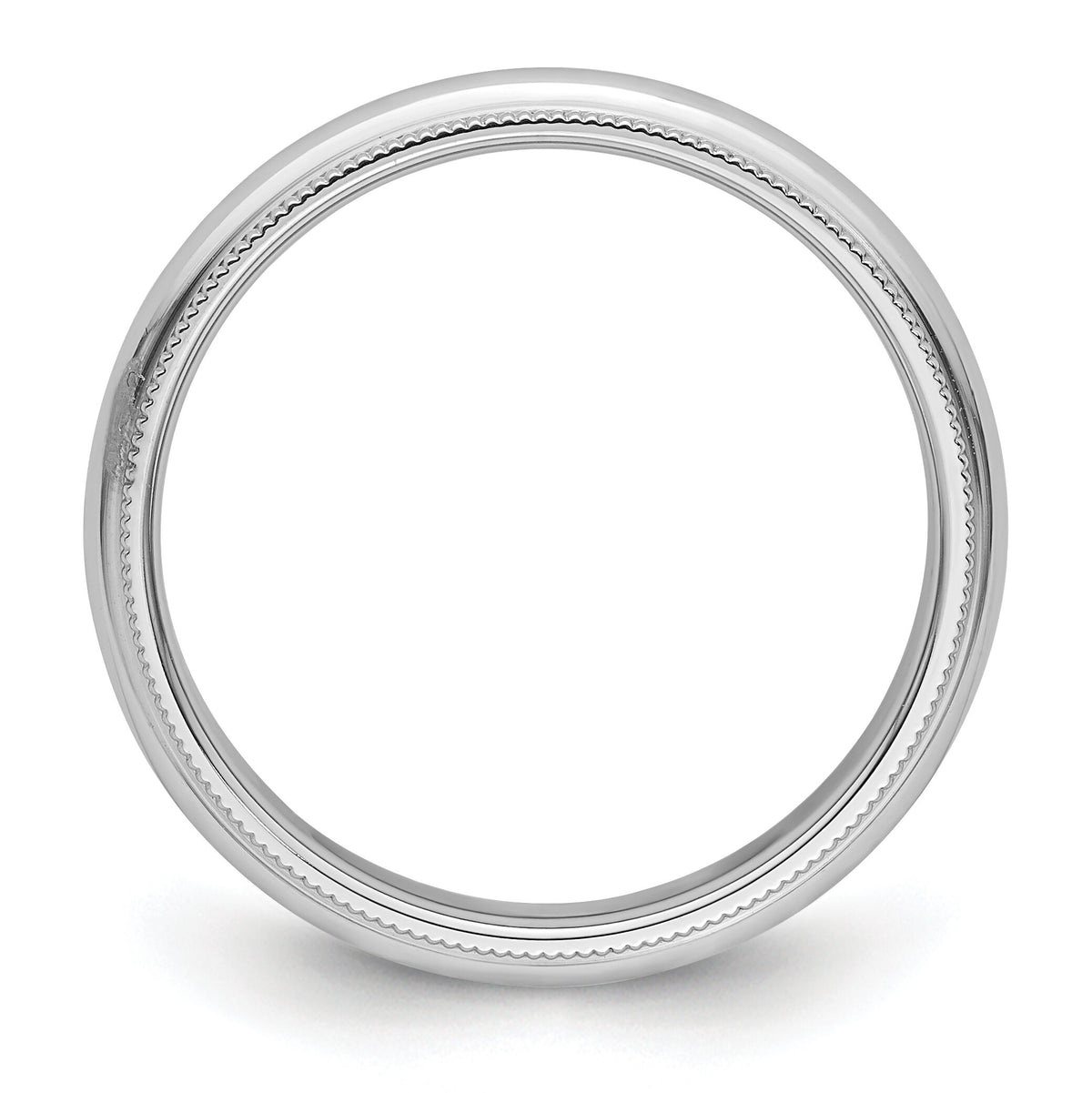 Platinum 4mm Comfort-Fit Milgrain Wedding Band-PMCF040
