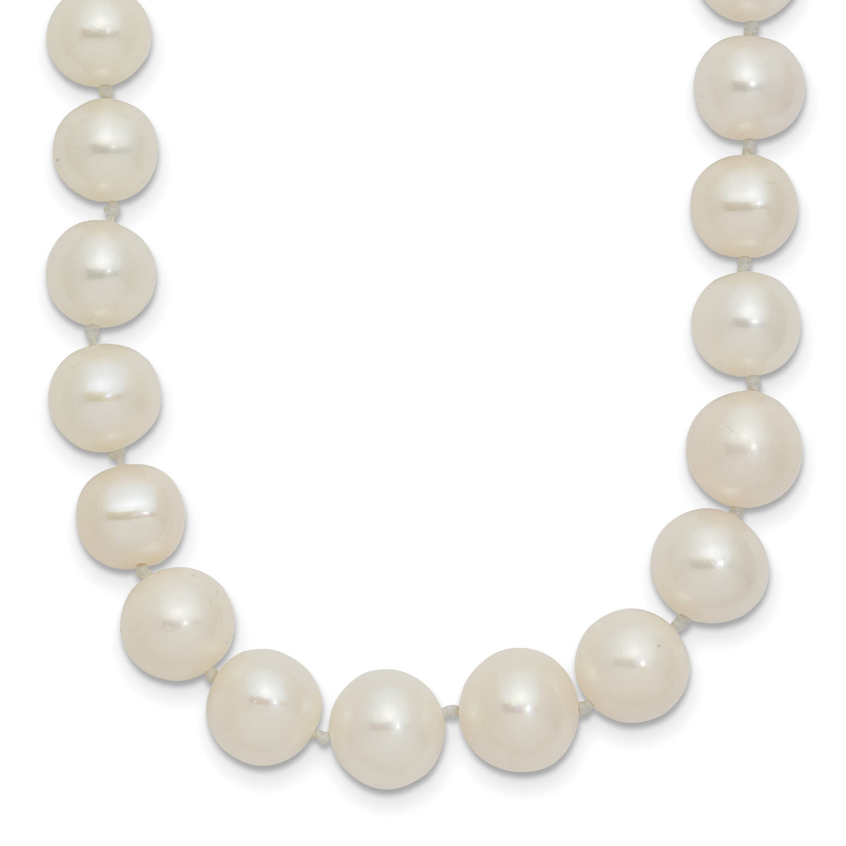 14k 7.5-9mm White Freshwater Cultured Pearl Graduated Necklace-PR19-18