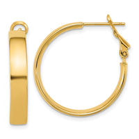 14k Polished 5mm Hoop Earrings-PRE1019