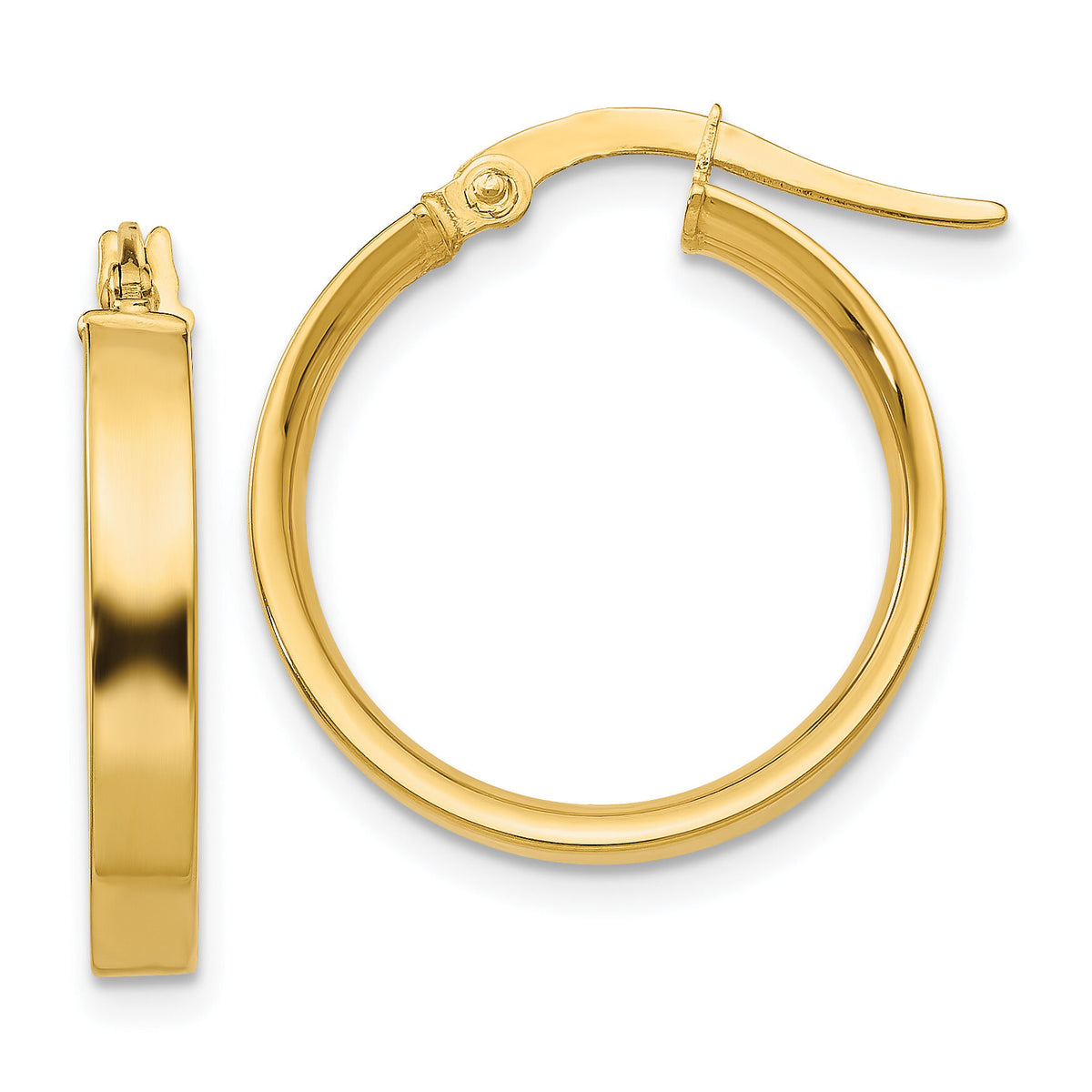 14K 3mm Small Hoop Earrings-PRE552