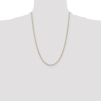 14k 2.0mm Tri-color Gold PavÃ© Valentino Chain-PVL050-24