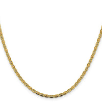 14k 2.75mm Tri-color Gold PavÃ© Valentino Chain-PVL060-22